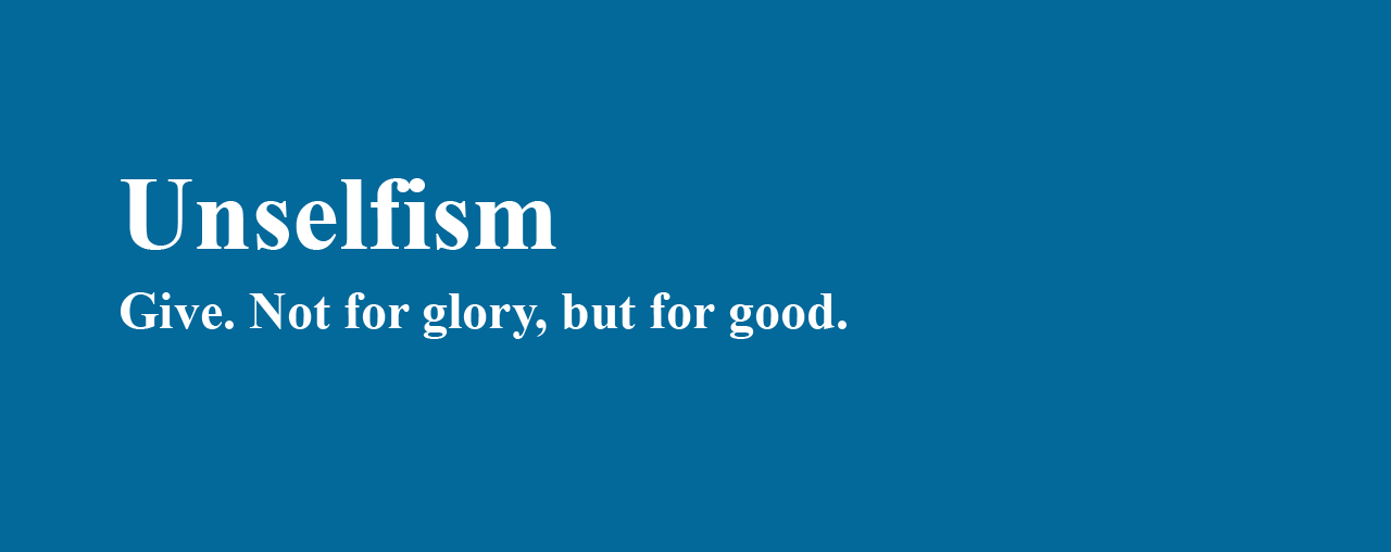 Unselfism