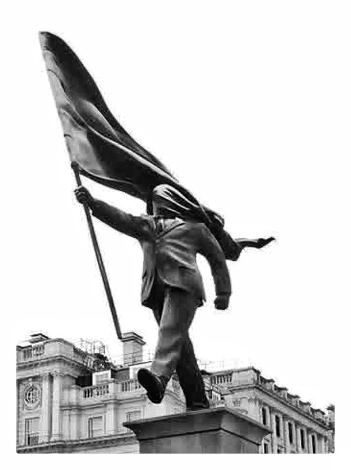 Banksy statue central London meaning – Blinded by Nationalism