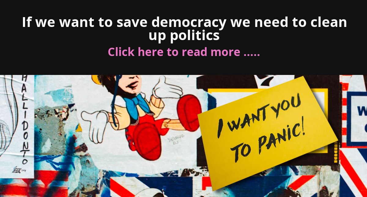 If we want to save democracy we need to clean up politics