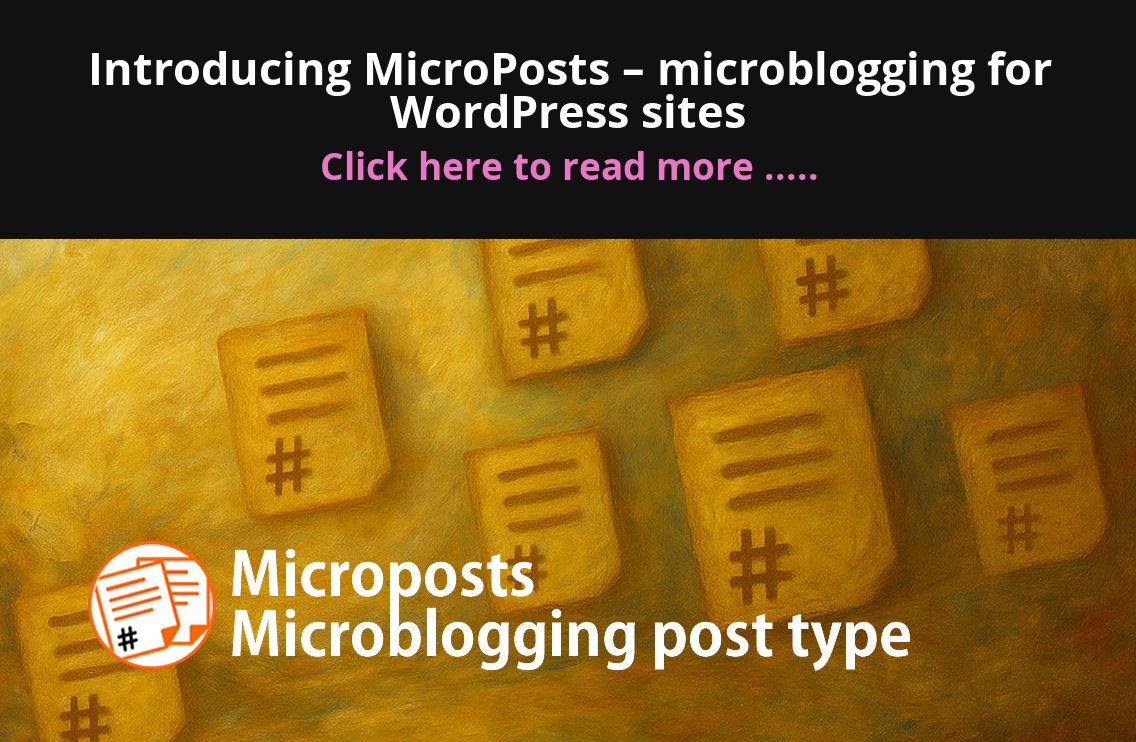 Introducing MicroPosts - microblogging for WordPress sites